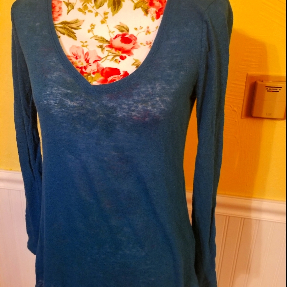 Thin blue mossimo top